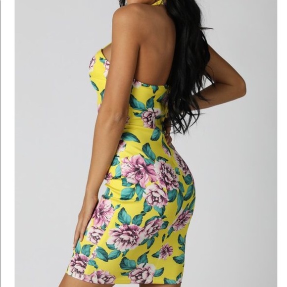 Criss-Cross Strappy Neck Print Dress s-xl NWT - Picture 2 of 7